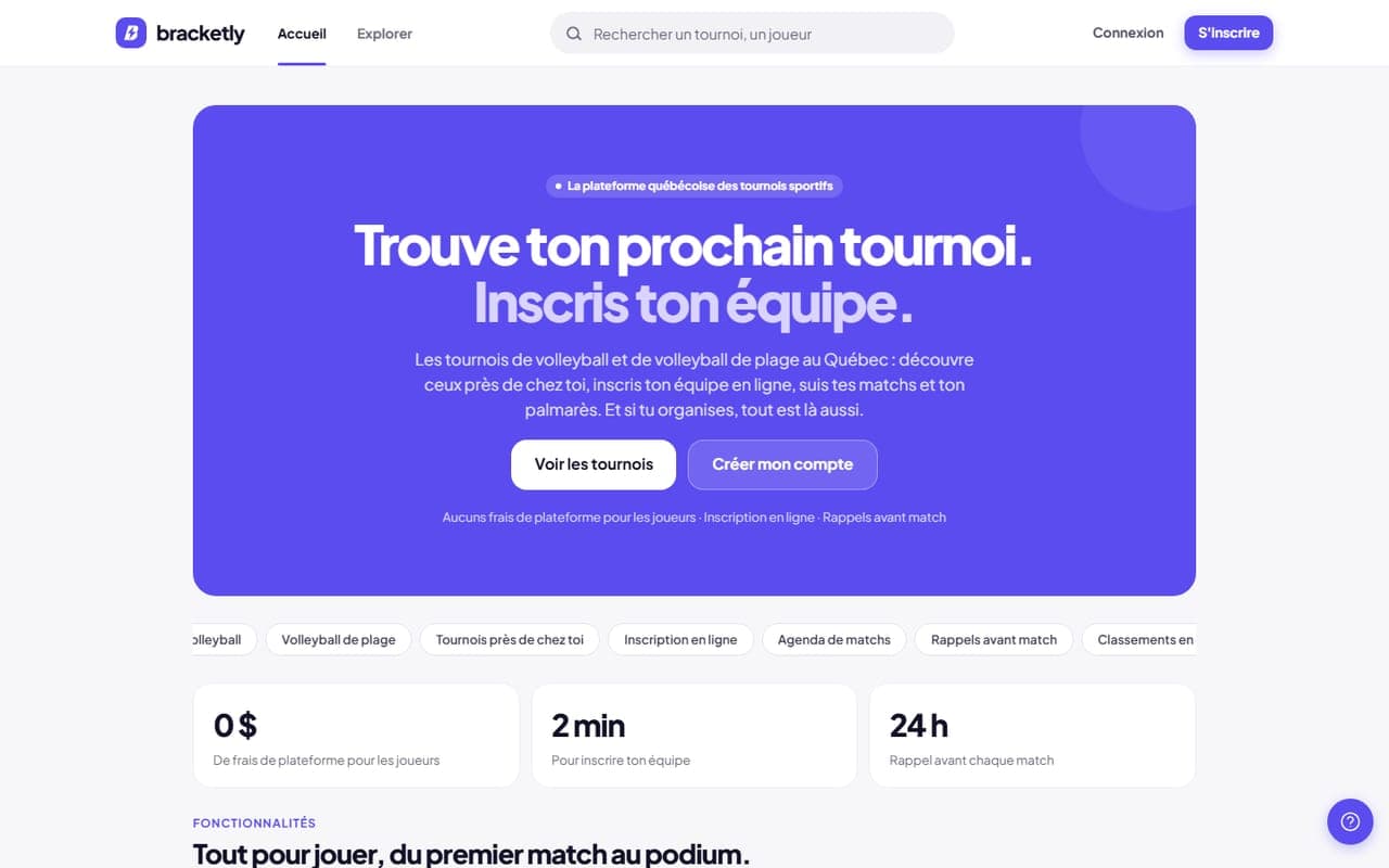 Capture de Bracketly