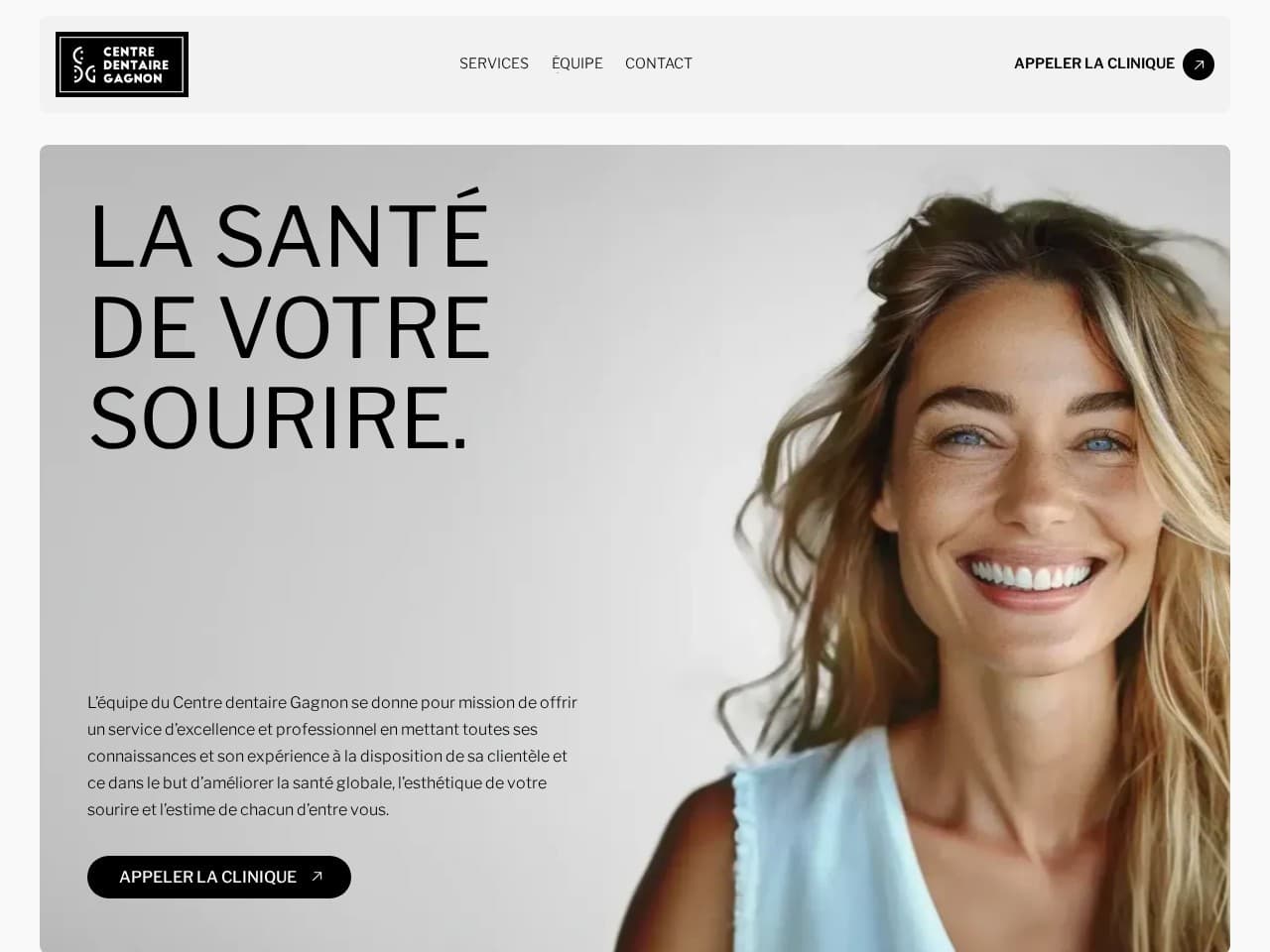 Capture du site Centre Dentaire Gagnon